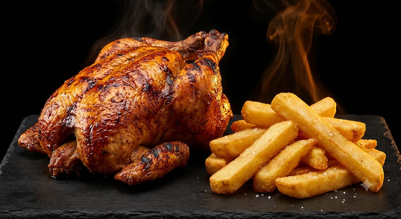 Combo familiar de pollo a las brasas con papas