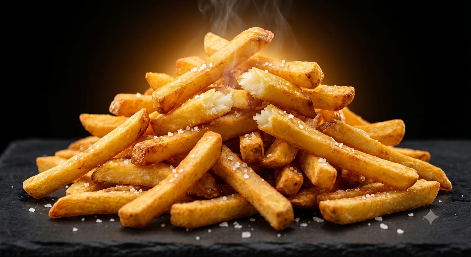 Papas fritas doradas y crocantes